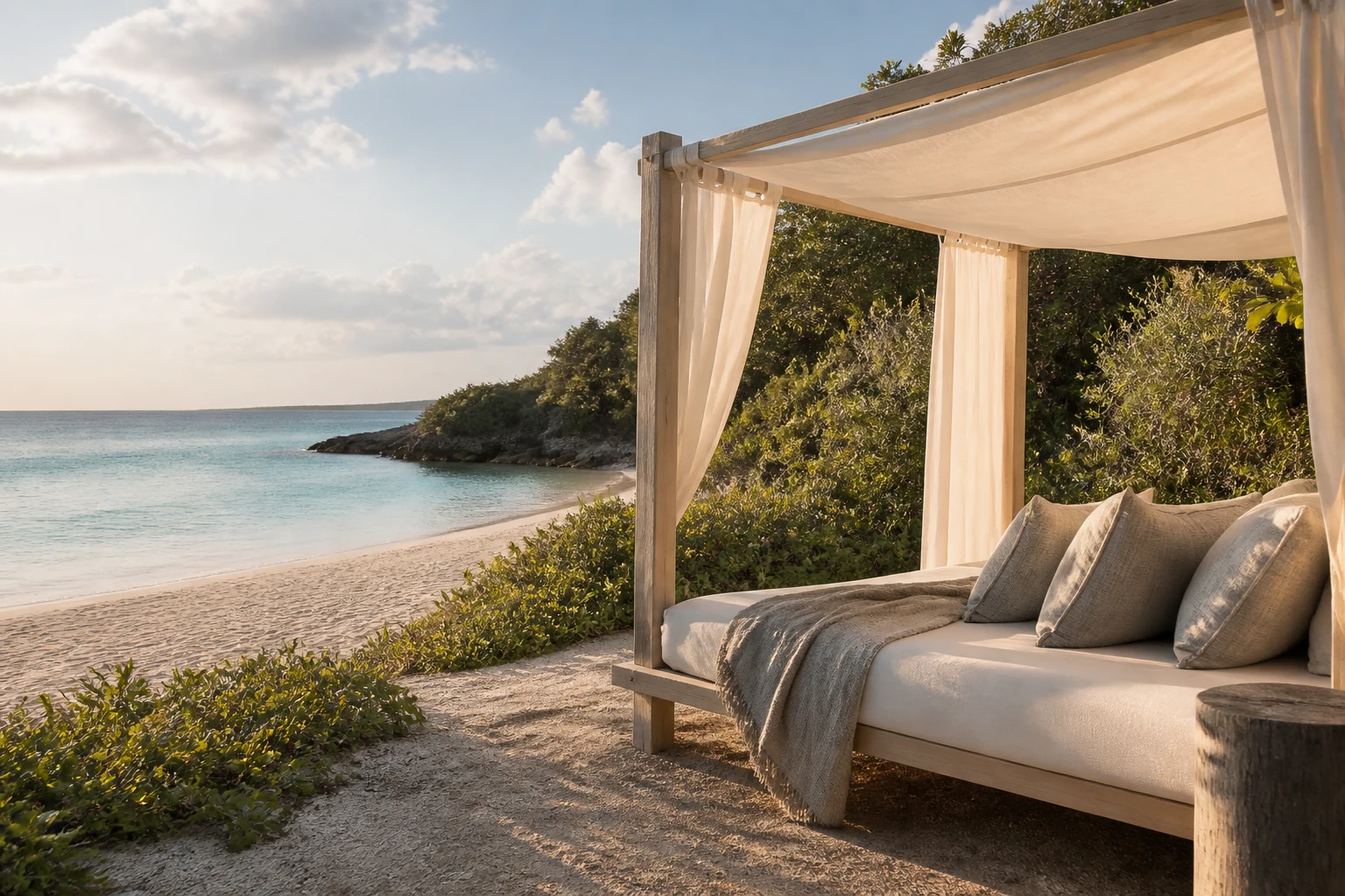 A private coastal villa setting in Nevis
