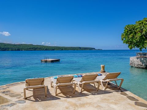 Keela Wee on the Beach in Discovery Bay, Jamaica